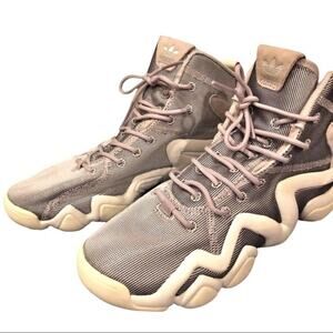 Adidas Crazy 8 ADV Womens Sneakers Size 10 Gray Silver Hi Top basketball CQ2846